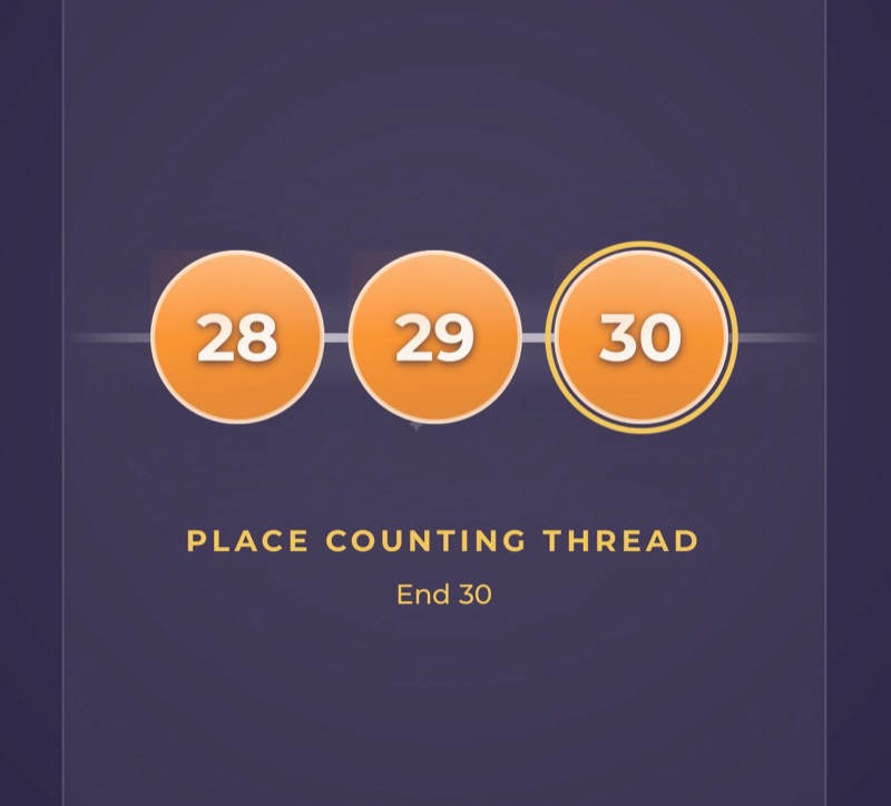 WeavingGem Place counting thread reminder while winding a warp